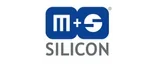 Logo zeigt Buchstaben "m+s" und das Wort "SILICON" darunter, in einem rechteckigen Rahmen.